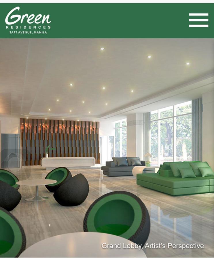 Stays At Green Residences 1 Studio Room Couples Bed With Complimentary Breakfast For 2 马尼拉 外观 照片